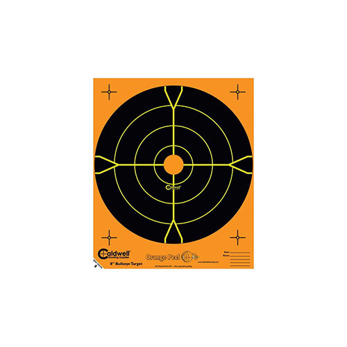 Die Caldwell Orange Peel Bullseye Targets bieten dir sofortige Treffererkennung mit dualer Farbtechnologie, kleben auf fast jeder Oberfläche und sind wiederverwendbar!